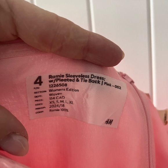 H&M Edition Ramie Bandeau Dress ** INFLUENCER FAVOURITE ** - Picture 8 of 8